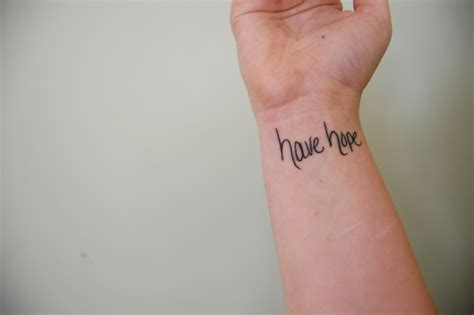 52 Lovely Hope Wrist Tattoos - Wrist Tattoo Pictures