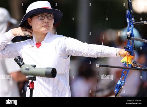 Tokyo Japan 23rd July 2021 Ren Hayakawa Jpn Archery Womens Individual Ranking Round