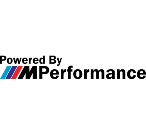 Sticker Powered By Bmw M Performance Ref Nabmw Gt Stickers