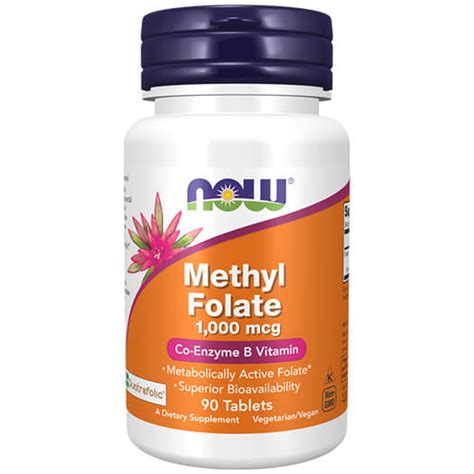 Now Methyl Folate 1 000 Mcg Vitaminshop