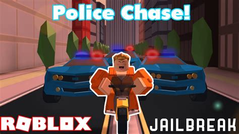 Epic Motorcycle Police Chase In Jailbreak Roblox Jail Break Nub The Bounty Hunter 6 Youtube