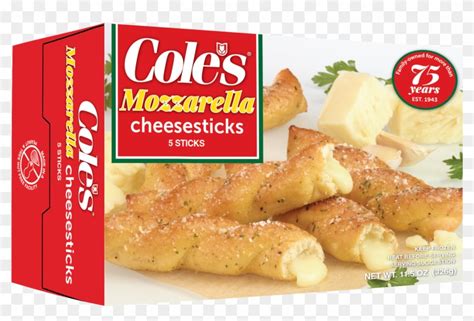 Coles Cheesesticks Mozzarella Filled Garlic Bread Sticks Clipart