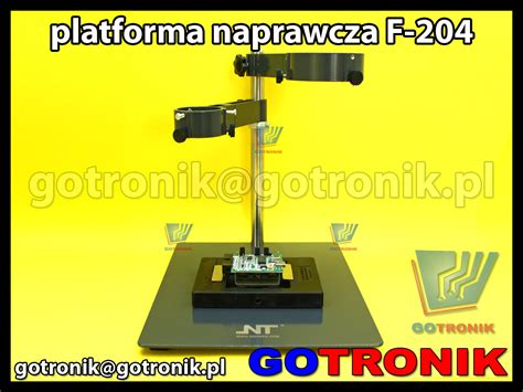 Platforma naprawcza F 204 z uchwytem do płytek PCB statyw do kolby