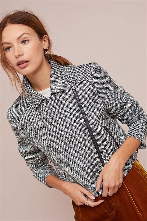 Gema Tweed Moto Jacket Jackets Tweed Moto Jacket