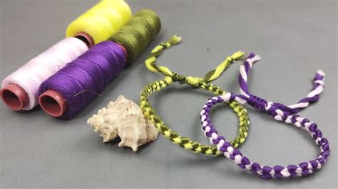 Gelang Macrame Dari Benang Jahit Tutorial Gelang Persahabatan Youtube