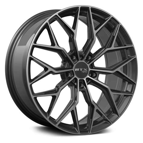 RTX RS02 Wheels Gloss Black With Machined Face Rims