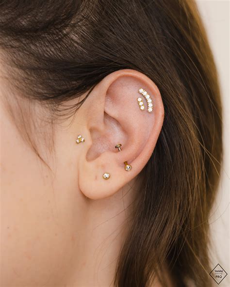 Diseño de Oreja Total Gold Yanni Piercing Tienda Online de Piercings