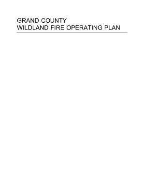 2022 Form CO Wildland Fire Operating Plan Grand County Fill Online