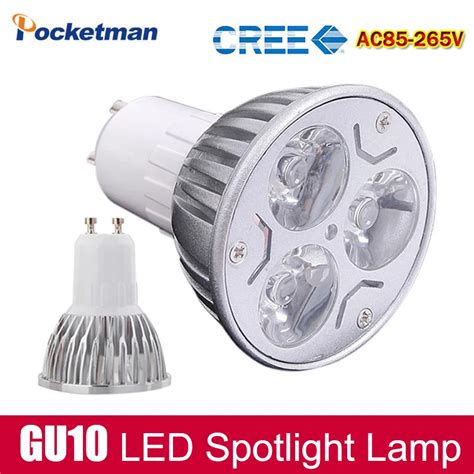 1pcs Super Bright 9w 4w 5w 3w Gu10 Led Bulbs Light 110v 220v Dimmable