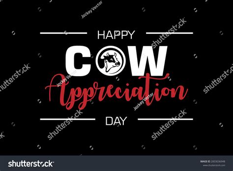 Happy Cow Appreciation Day Holiday Concept Stock Vector Royalty Free