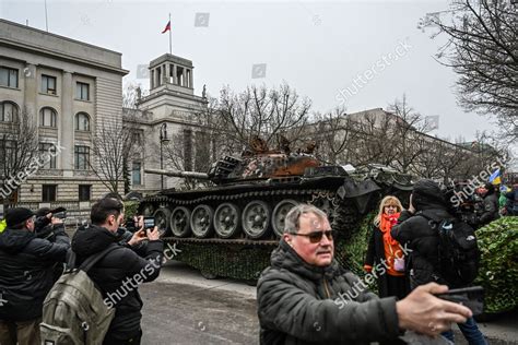 Wreck Russian T72 Tank Destroyed Ukraine Editorial Stock Photo - Stock ...