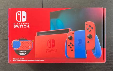 最新版任天堂nintendo Switch游戏机开箱 2021马里奥红蓝版 哔哩哔哩 Bilibili