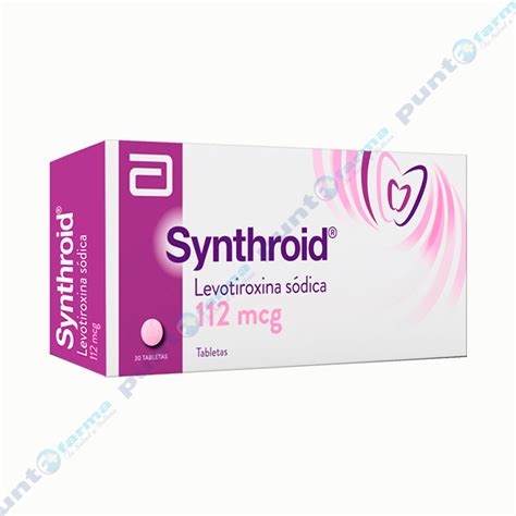 Synthroid Mcg Levotiroxina Sodica Caja De Tabletas Punto Farma