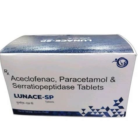 Aceclofenac Paracetamol Serratiopeptidase Tablets At Rs Box