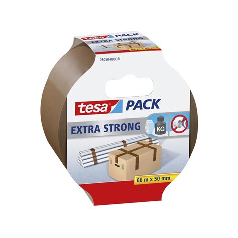 TESA Verpakkingstape Extra Strong PVC 66 M X 50 Mm Bruin Carrefour