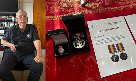 Atomic Award Garston Veteran Earns Medal For Work In Countrys First