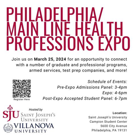 Philadelphia Main Line Health Professions Expo 3 25 24 Center For