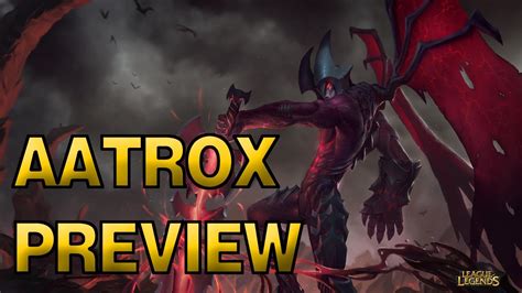 Aatrox Champion Spotlight League Of Legends Preview Youtube