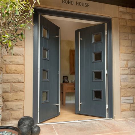 Solidor Tenby Solid Composite Traditional Door In Peacock Blue Gfd Homes