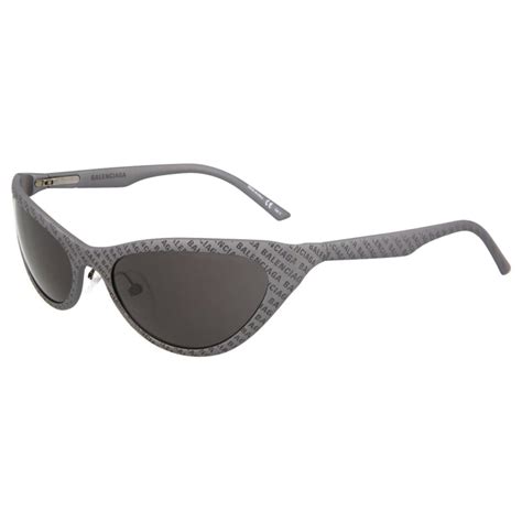 Balenciaga Sonnenbrille Mit Cat Eye Rahmen Aus Aluminium Grau Ref