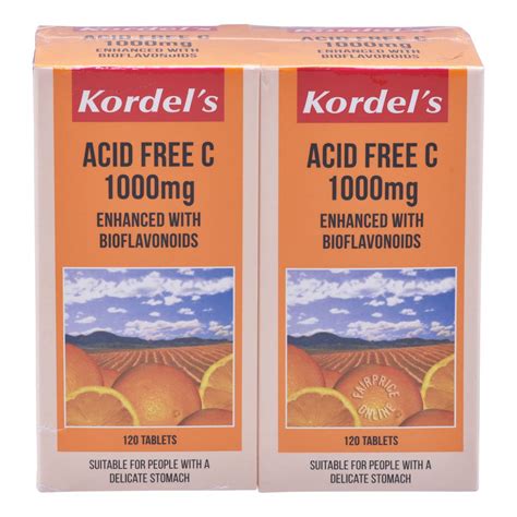 Kordel S Acid Free C 1000mg Tablets Ntuc Fairprice