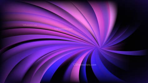 Abstract Black Blue And Purple Radial Spiral Rays Background Vector Graphic