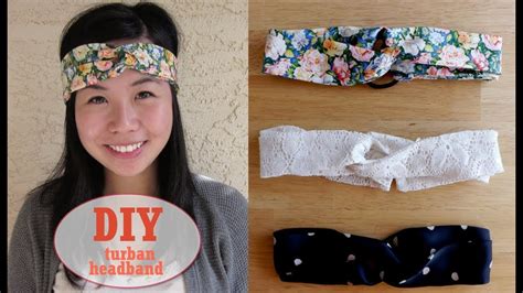 Diy Sew Easy Turban Headband Tutorial Sew Easy Please Youtube