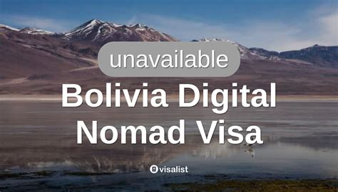 bolivia Visa de nómada digital para Cuba los ciudadanos 2024 Visa List