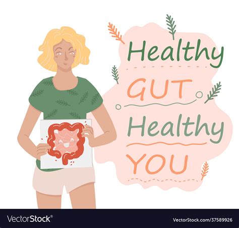 Why Gut Health Matters Horizontal Poster Vector Image