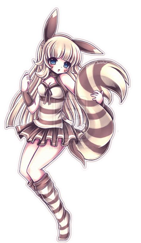 Human Version Gijinka Pokemon Furret Pokemon Pokemon Cosplay Pokemon Gijinka