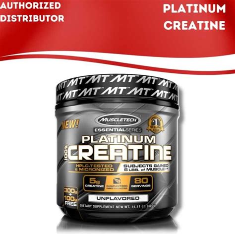 Creatine Monohydrateowder 80 Servings Muscletech Platinum 100 Creatine