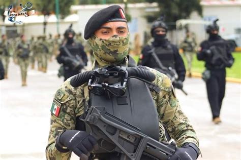 Elemento De La UNOPES Ejercito Mexicano Marina Armada De Mexico