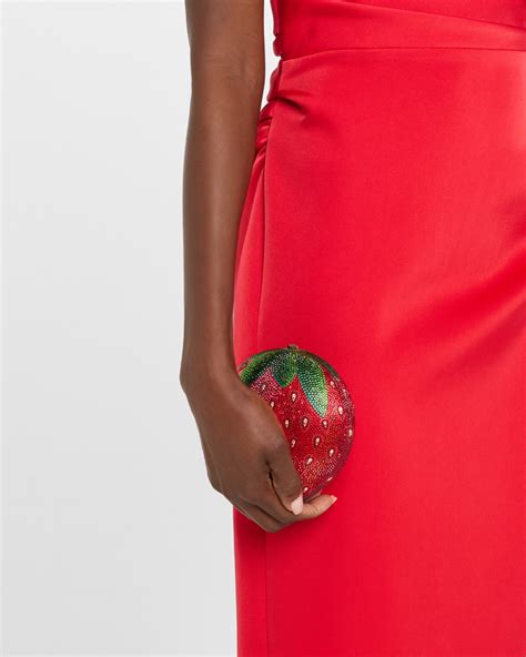 Judith Leiber Couture Strawberry Crystal Top Handle Bag Neiman Marcus