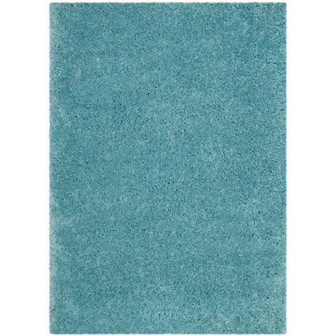 Safavieh Polar Shag Light Turquoise 9 Ft X 12 Ft Area Rug Psg800t 9