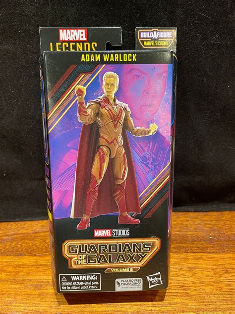 Marvel Legends Adam Warlock Action Figure Gotg Vol Cosmo Baf