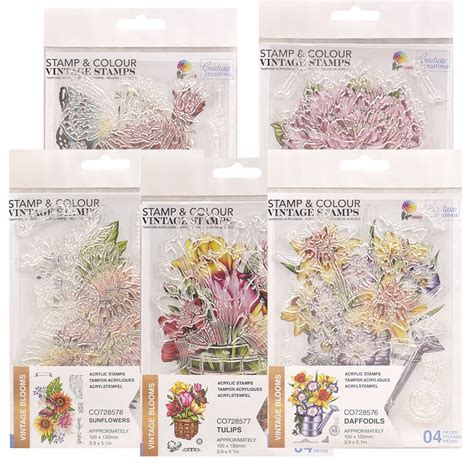 Couture Creations Stamp Colour Vintage Blooms Set