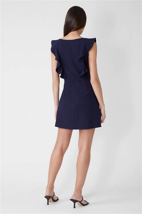 Whisper Square Neck Ruffle Dress Laurel French Connection Us