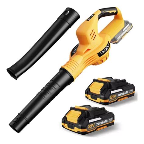 Soplador De Hojas Inalámbrico Con 2 Baterías Y Cargador Color Amarillo Mercadolibre