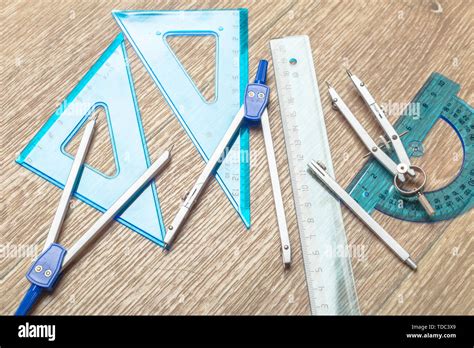 Architect drawing tools Stock Photo - Alamy