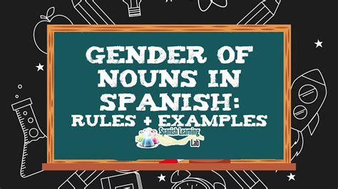 Gender Of Nouns In Spanish Rules And Examples YouTube