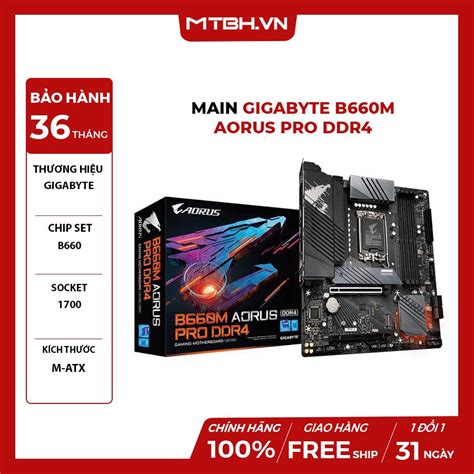 Main Gigabyte B660M AORUS PRO DDR4 Máy Tính Biên Hòa