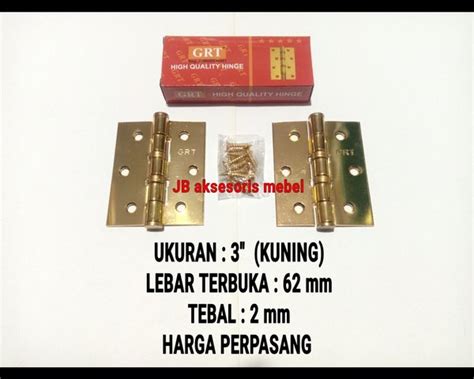 Jual Engsel Pintu Jendela Kuning Merk Grt Engsel Kupu Bearing