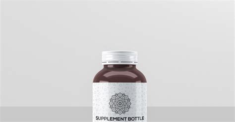 Supplement Bottle Mock Up Templatemonster