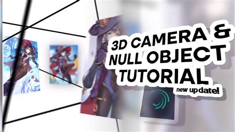 D Camera Null Object Tutorial For Typography Edits Alight Motion