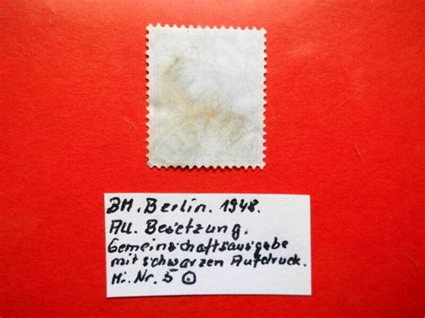 Bm Briefmarken Berlin Alliierte Besetzung Schwarzer Aufdruck Mi