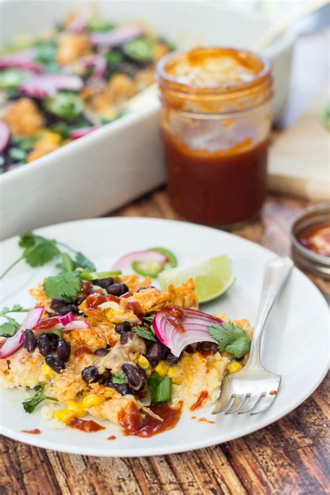 Tex Mex Bbq Chicken Tamale Pie The Wanderlust Kitchen