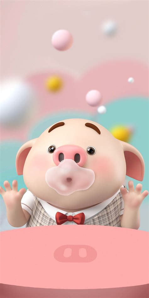 Pig Wallpaper Flower Wallpaper Wall Pig Chinese Babies Cute Piggies