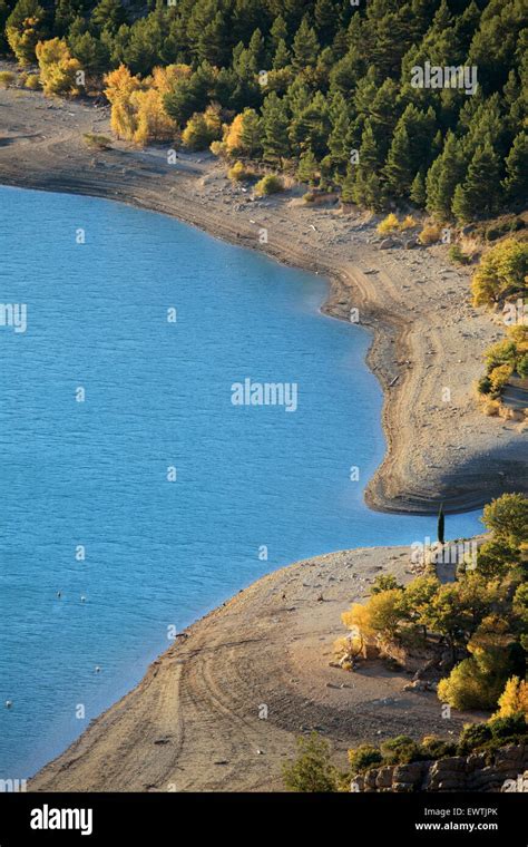 The Sainte Croix Lake In Provence Stock Photo Alamy