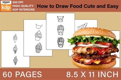 How to Draw Food Cute and Easy Graphic by BreakingDots · Creative Fabrica