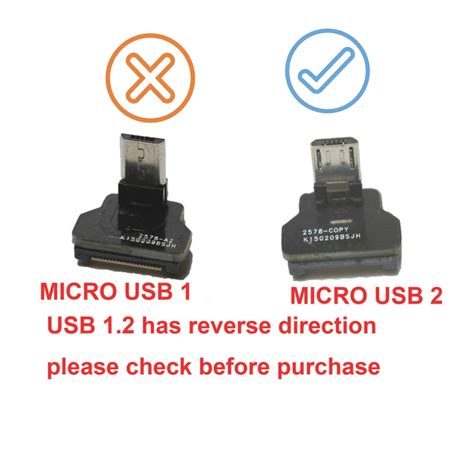 Flat Slim Thin Ribbon Fpc Cable Micro Usb 90 Degree Angled Male To Micro Usb Female For Sync And